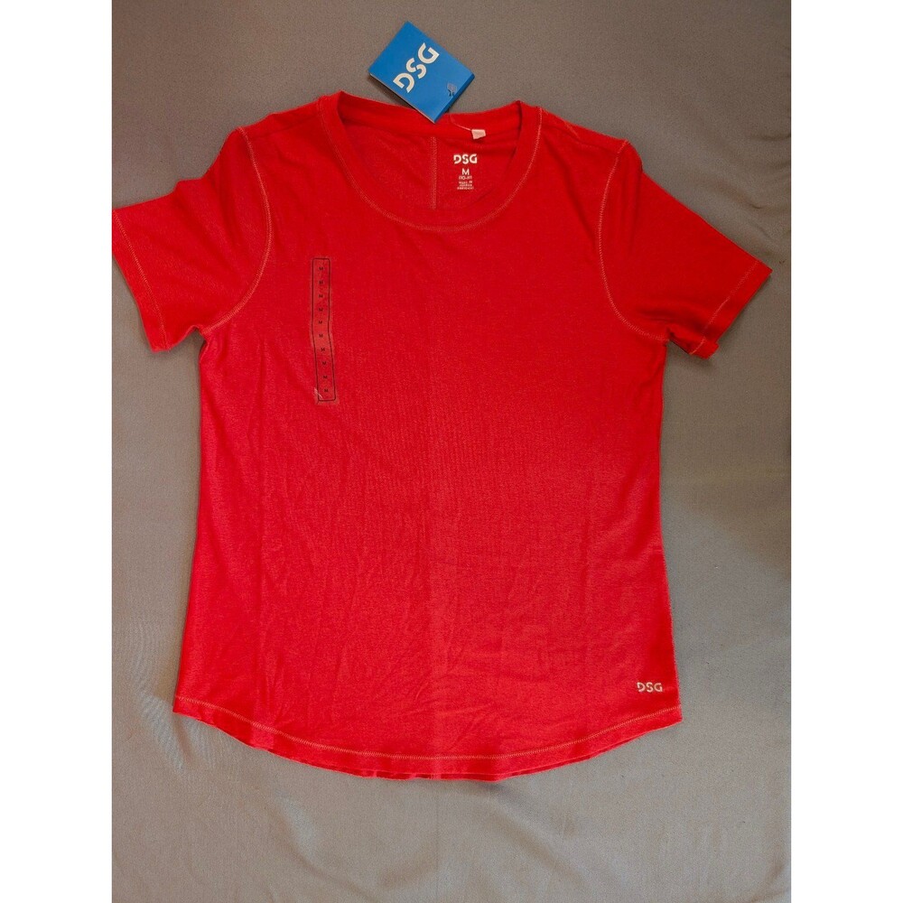 Girls DSG Movement Short Sleeve Crew Neck Shirt Heathered Red Medium 10-12